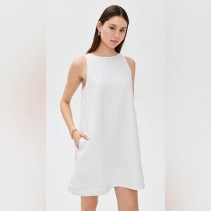 RAG & BONE Rosalind A-line Cotton-Linen Minidress, Size Small, $298